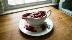A three-ingredient cranberry sauce for the Christmas table - rich flavor for holiday dishes