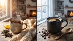 Hot drinks in winter: when to choose tea and when to choose coffee.